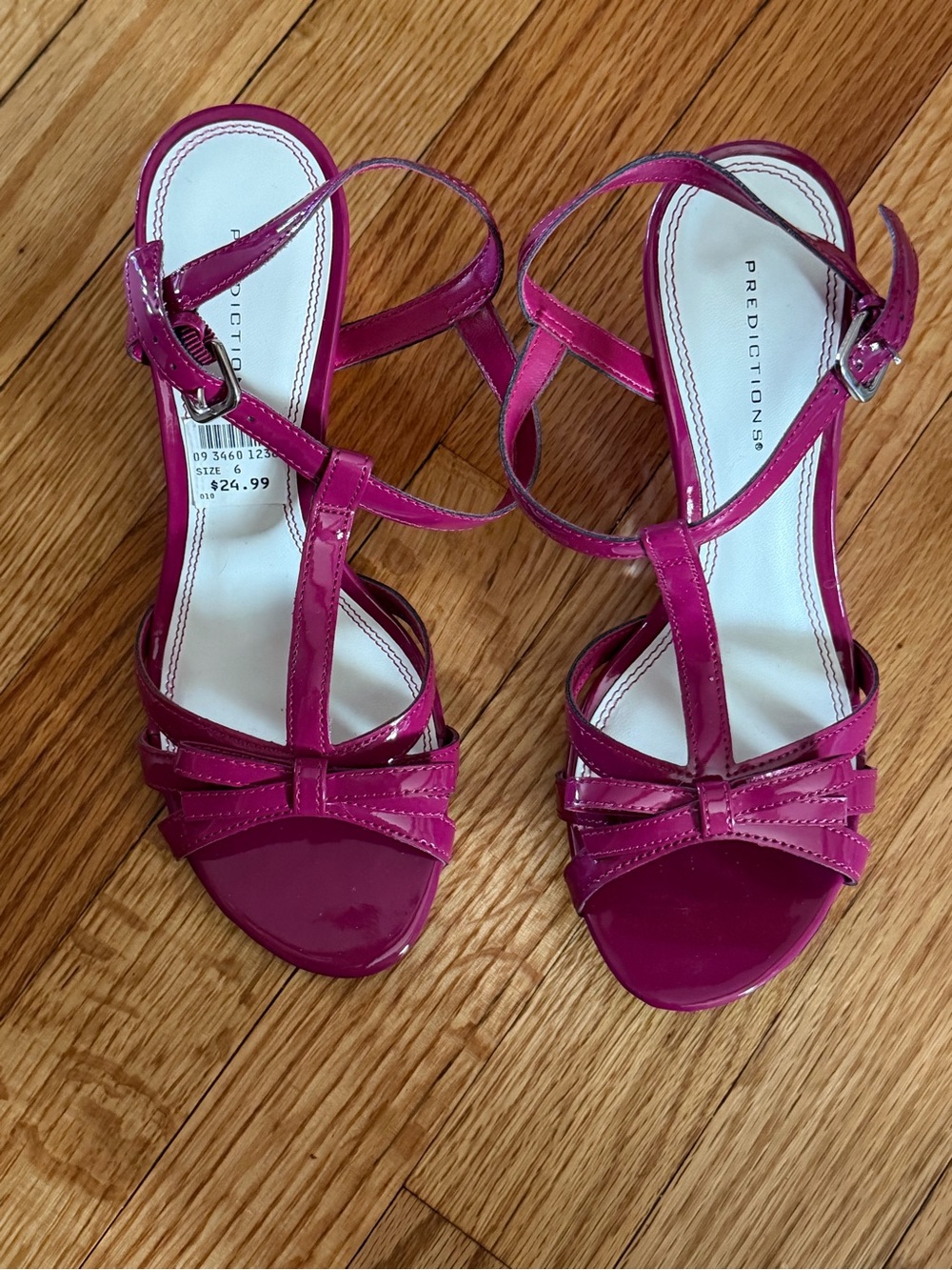 Predictions Fuchsia Strappy Wedge Woman’s Sandals